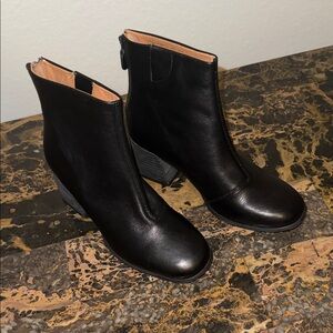 Gentle Souls Black Ankle Booties